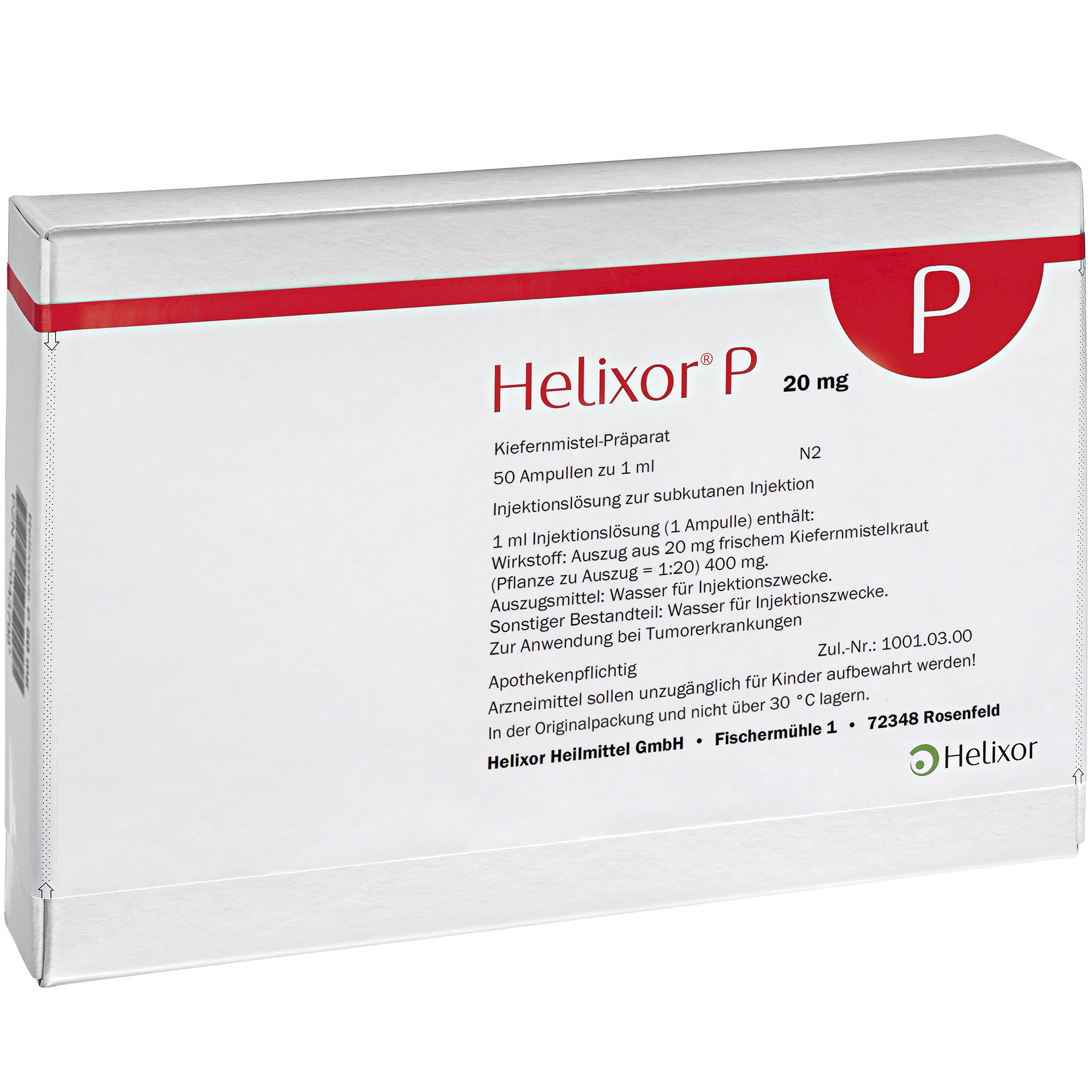 HELIXOR P ampułki 20 mg